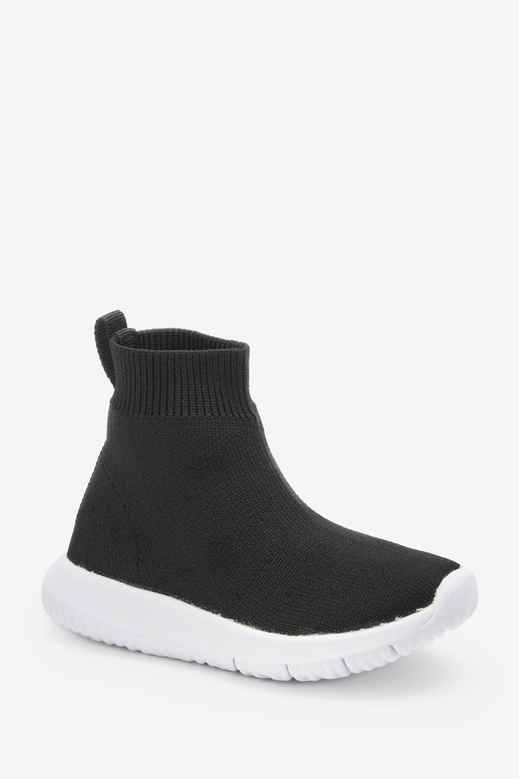 Buy Black Sock Trainers from Next Luxembourg