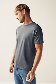 Brown/Rust/Black/Ecru Marl/Slate/Silver Regular Fit T-Shirts 6 Pack - Image 18 of 18