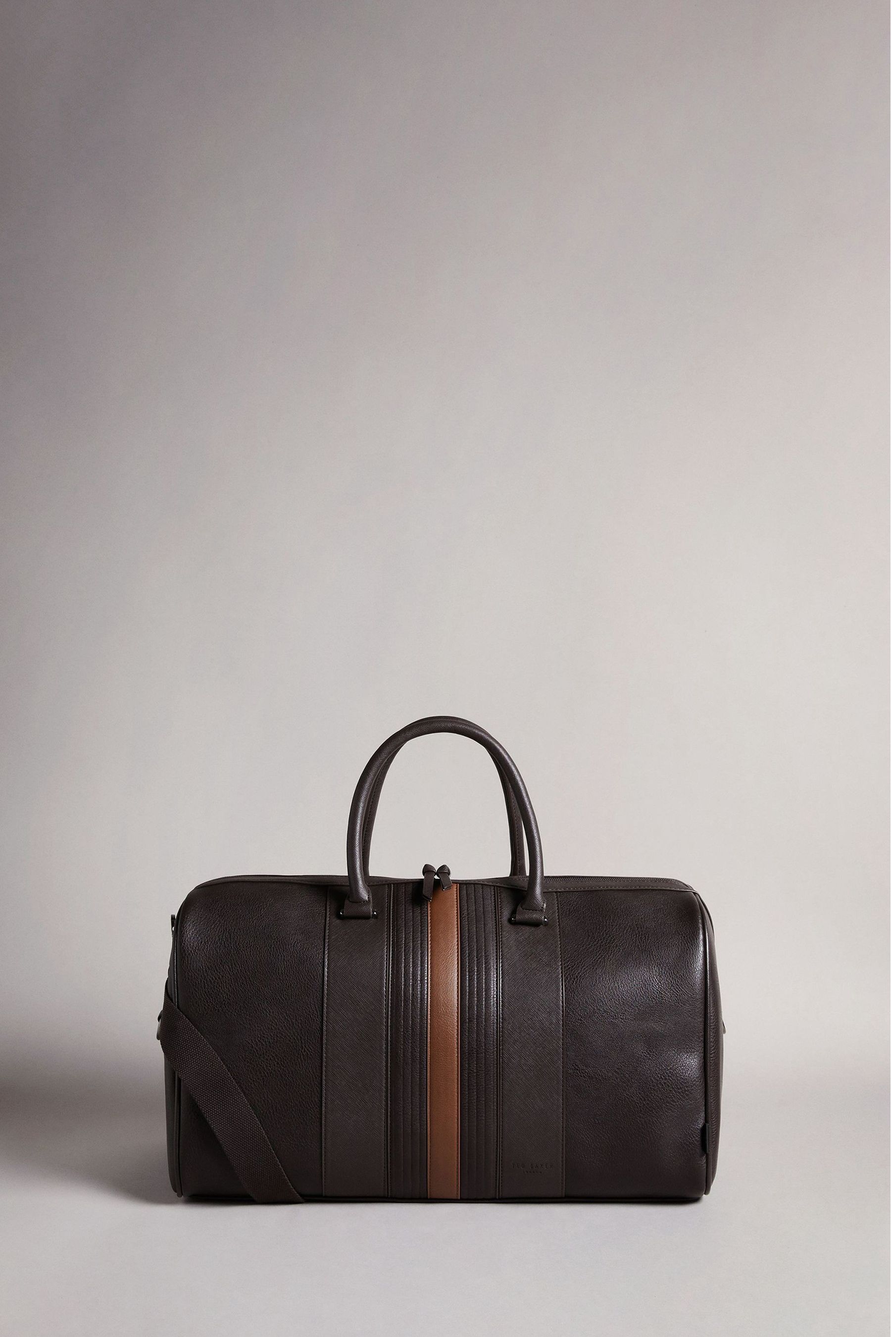 Buy Ted Baker Brown Evyday Striped PU Holdall Bag from Next Ireland