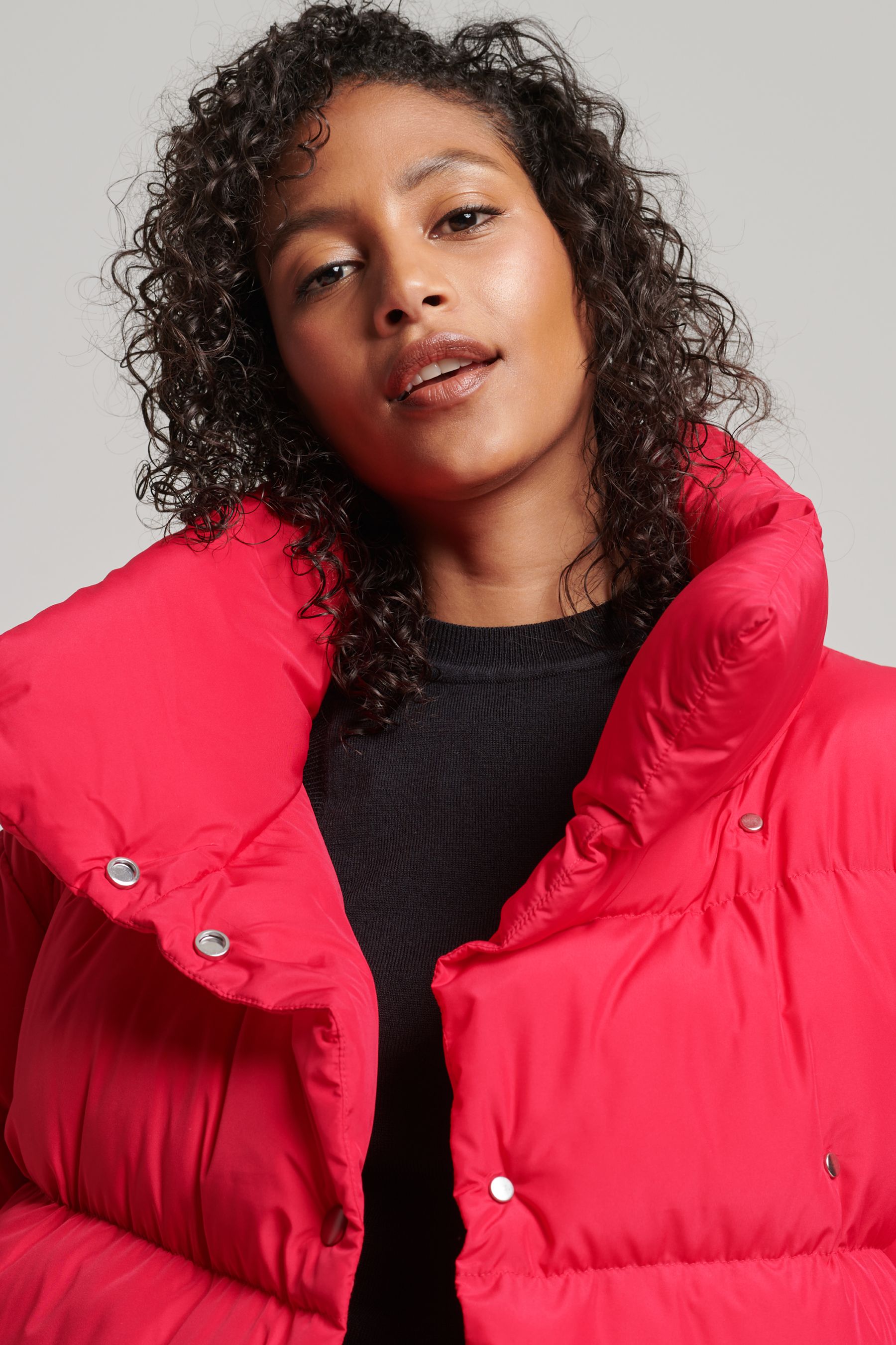 Buy Superdry Pink Short Down Puffer Coat from Next Luxembourg