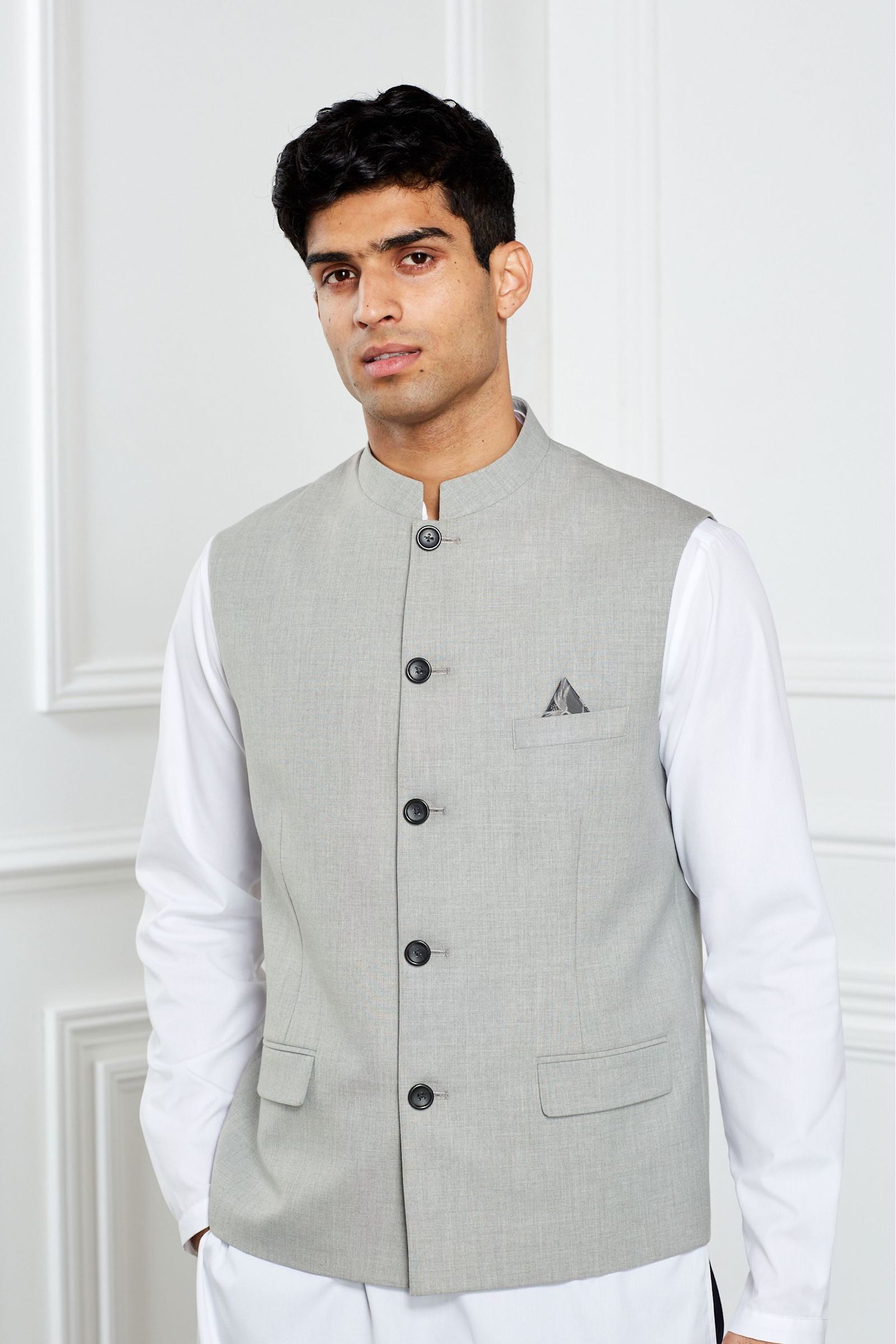 Next light grey waistcoat cheap