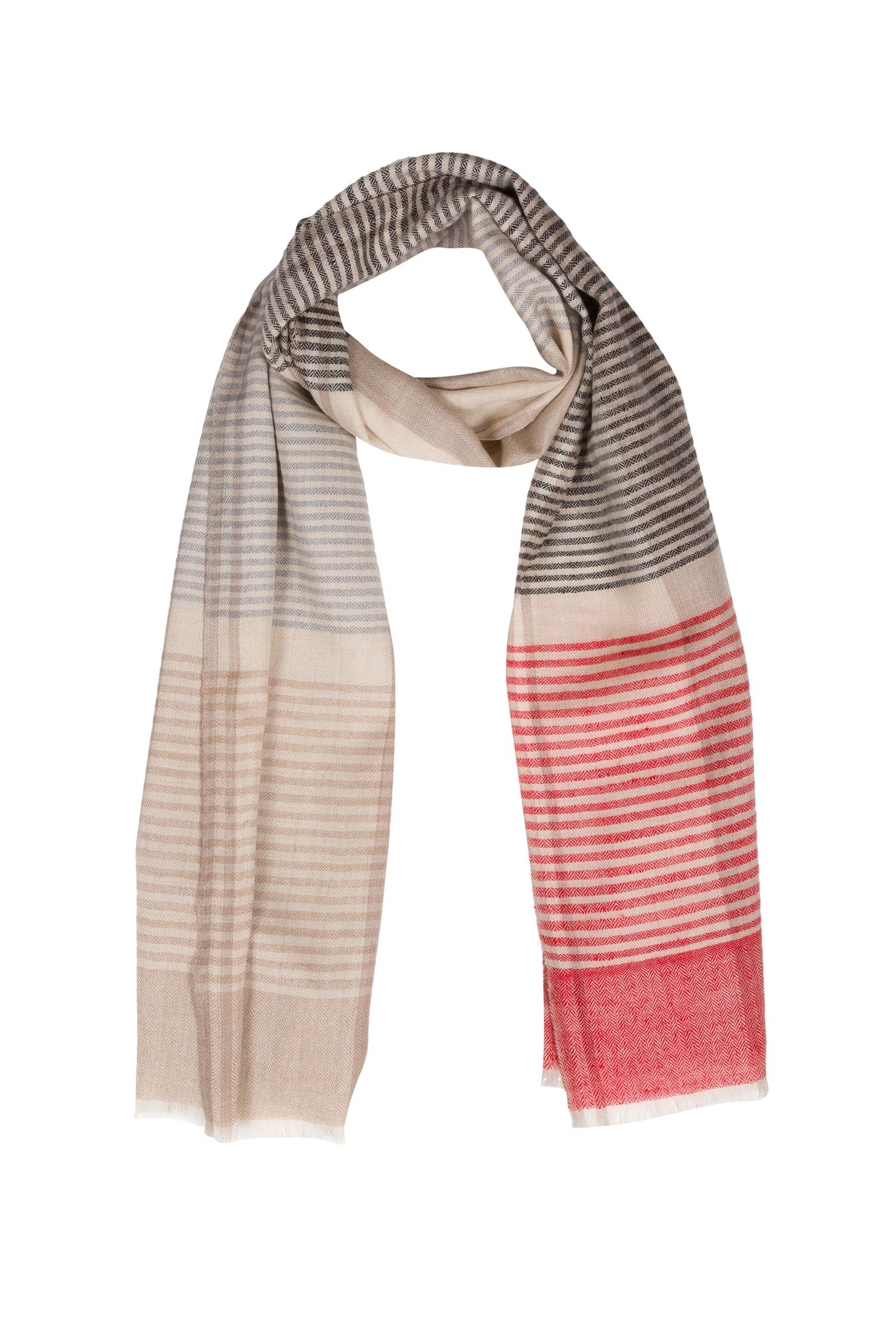 Pure Luxuries London Neptune Cashmere & Merino Wool Scarf - Image 2 of 2