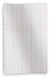 Natural Stripe Voile Slot Top Unlined Sheer Panel Curtain - Image 7 of 7