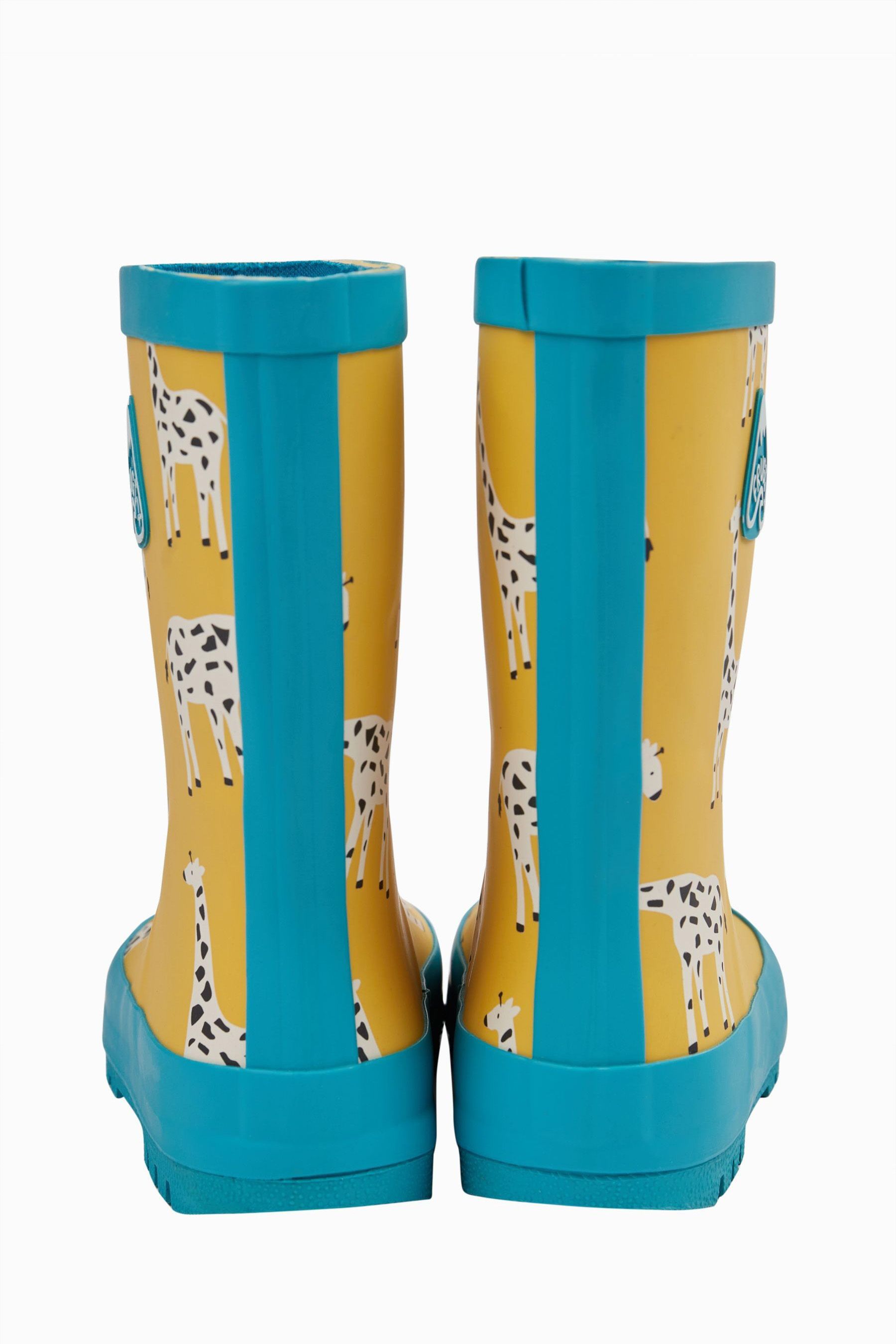 Buy Frugi Yellow Giraffe Waterproof Wellington Boots from Next Luxembourg