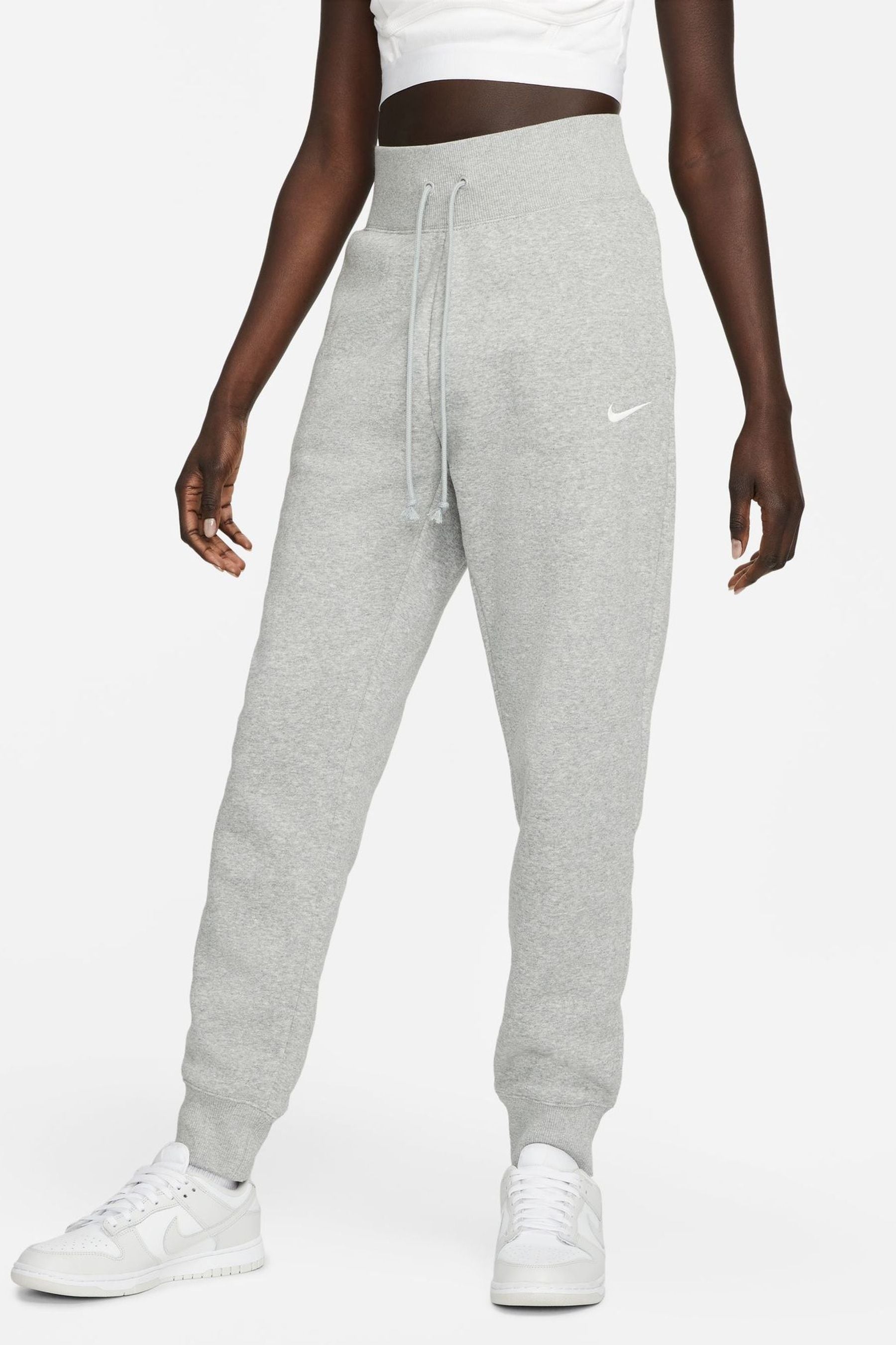 Buy Nike Dark Grey Heather Standard Mini Swoosh Joggers from the Next UK online shop