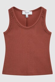 Reiss Rust Violet Jr Trim Detail Vest - Image 2 of 6