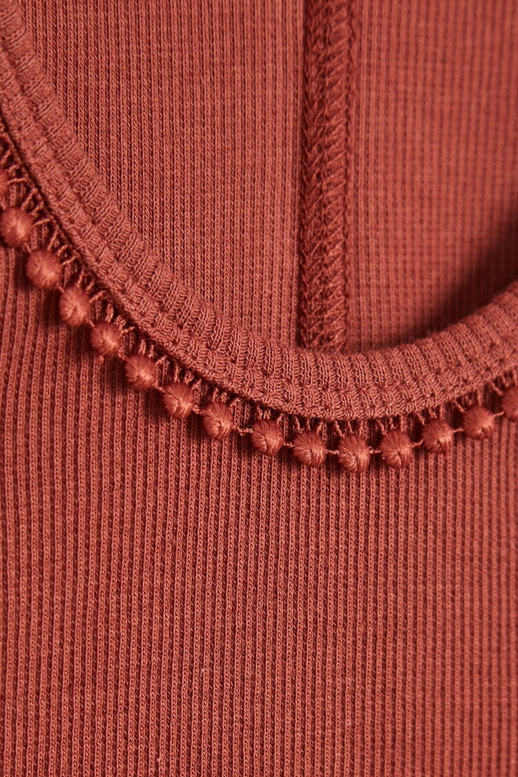 Reiss Rust Violet Jr Trim Detail Vest - Image 6 of 6