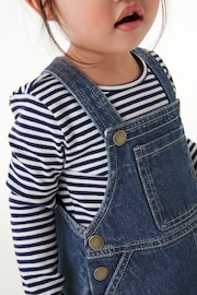 Indigo Blue Denim Pinafore Dress (3mths-7yrs) - Image 3 of 6