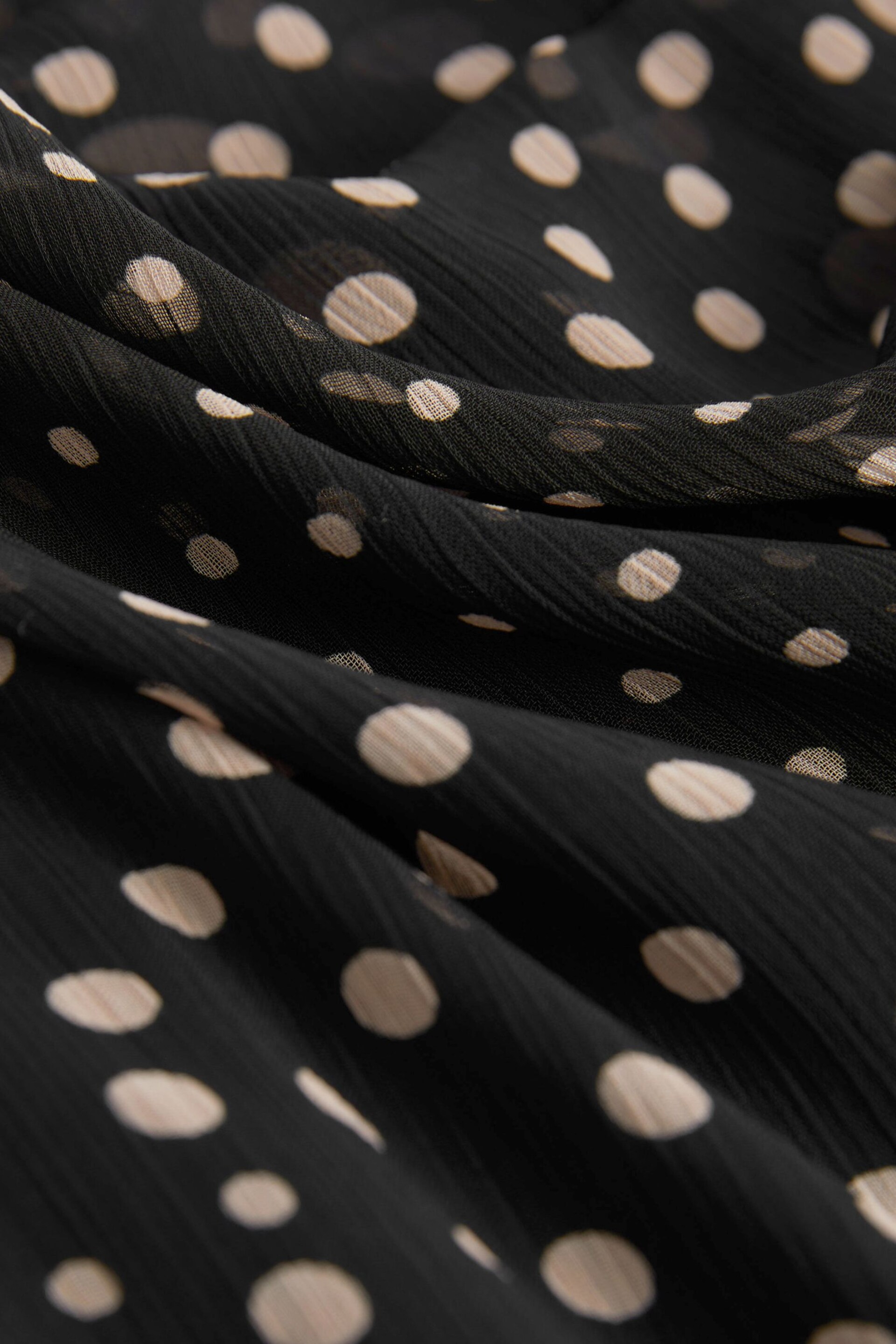Black Chiffon Midi Dress - Image 6 of 6