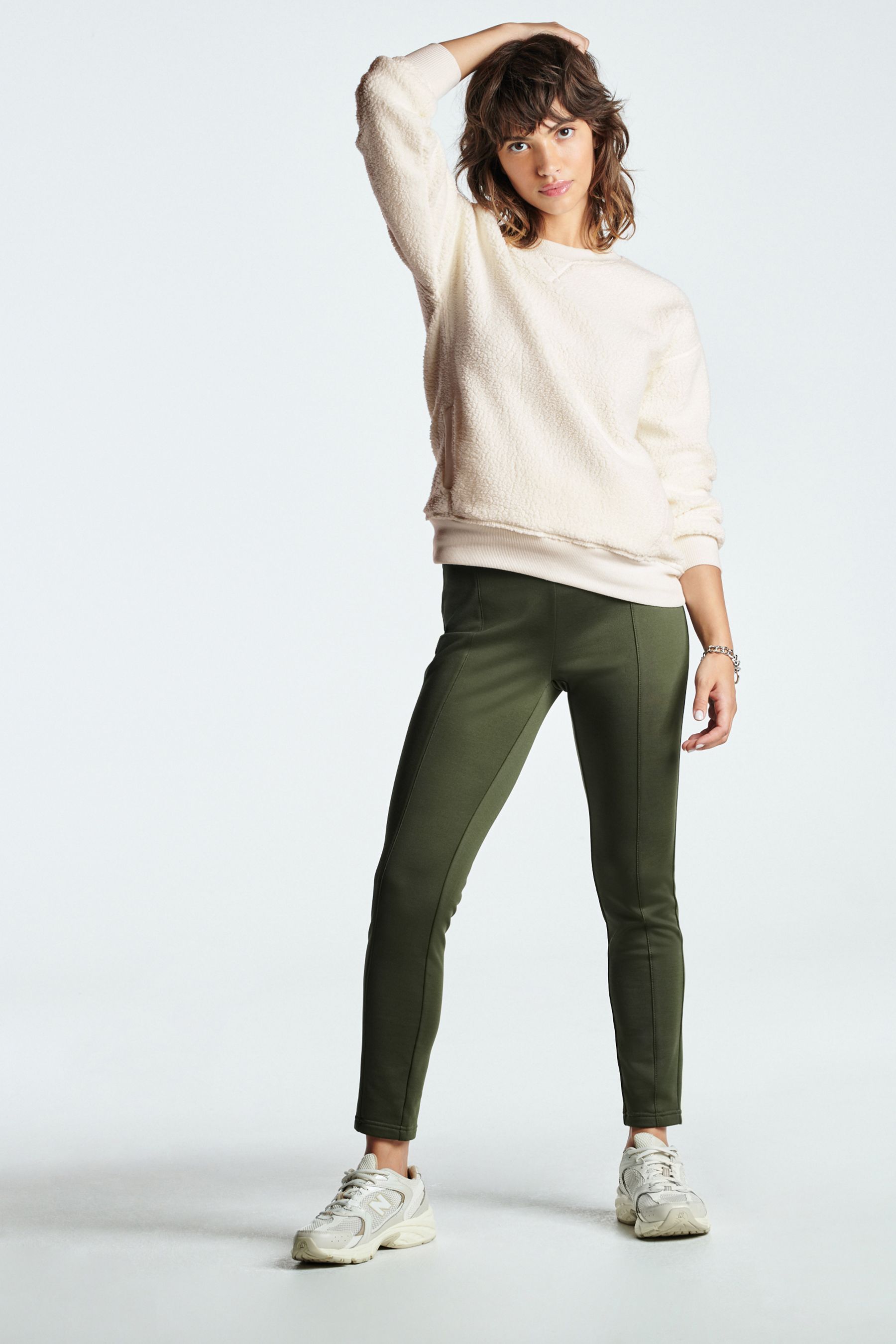 Buy Khaki Green Jersey Thermal Leggings from Next Luxembourg