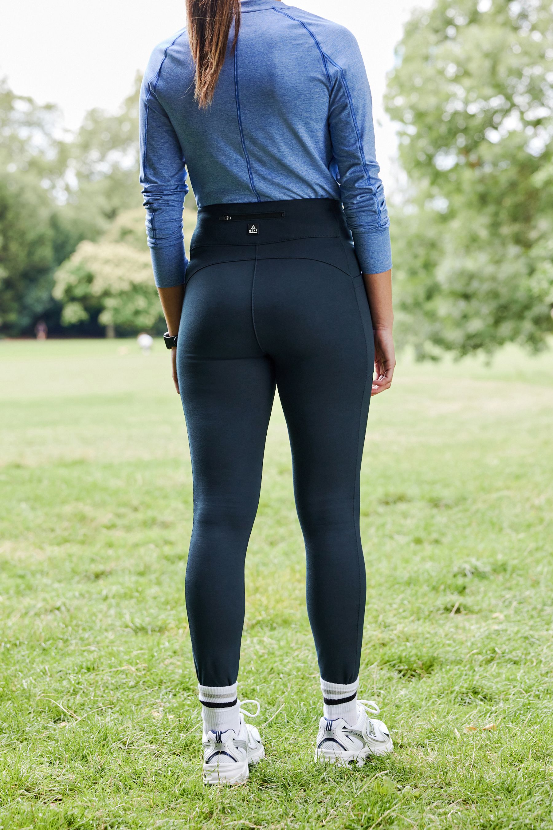 Buy Navy Blue Fleece Lined Leggings from Next Luxembourg