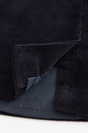 Navy Blue Corduroy Mini Skirt - Image 3 of 4