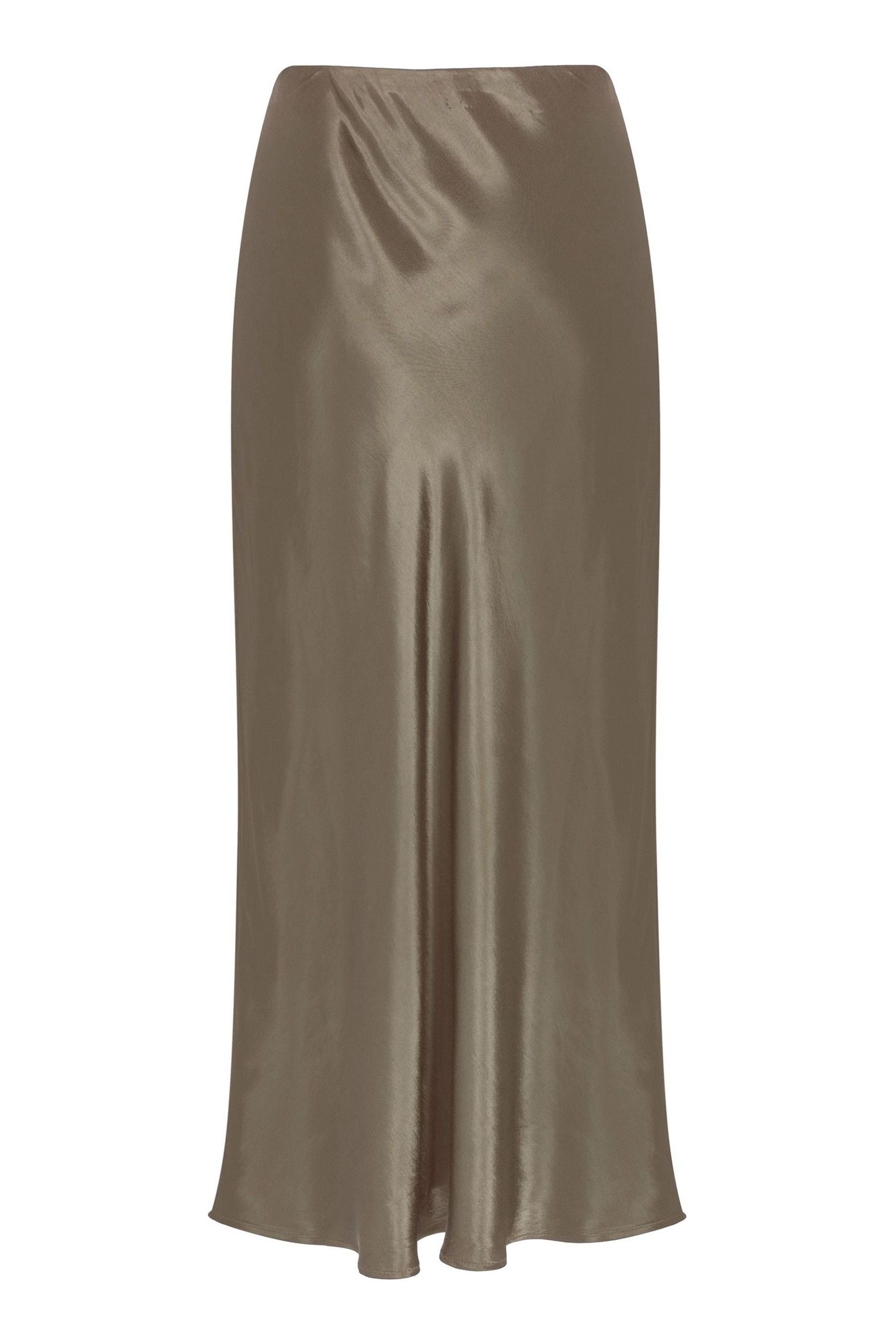 Buy Mint Velvet Green Maxi Satin Slip Skirt from Next Austria