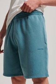 Superdry Green Vintage Mark Shorts - Image 1 of 3