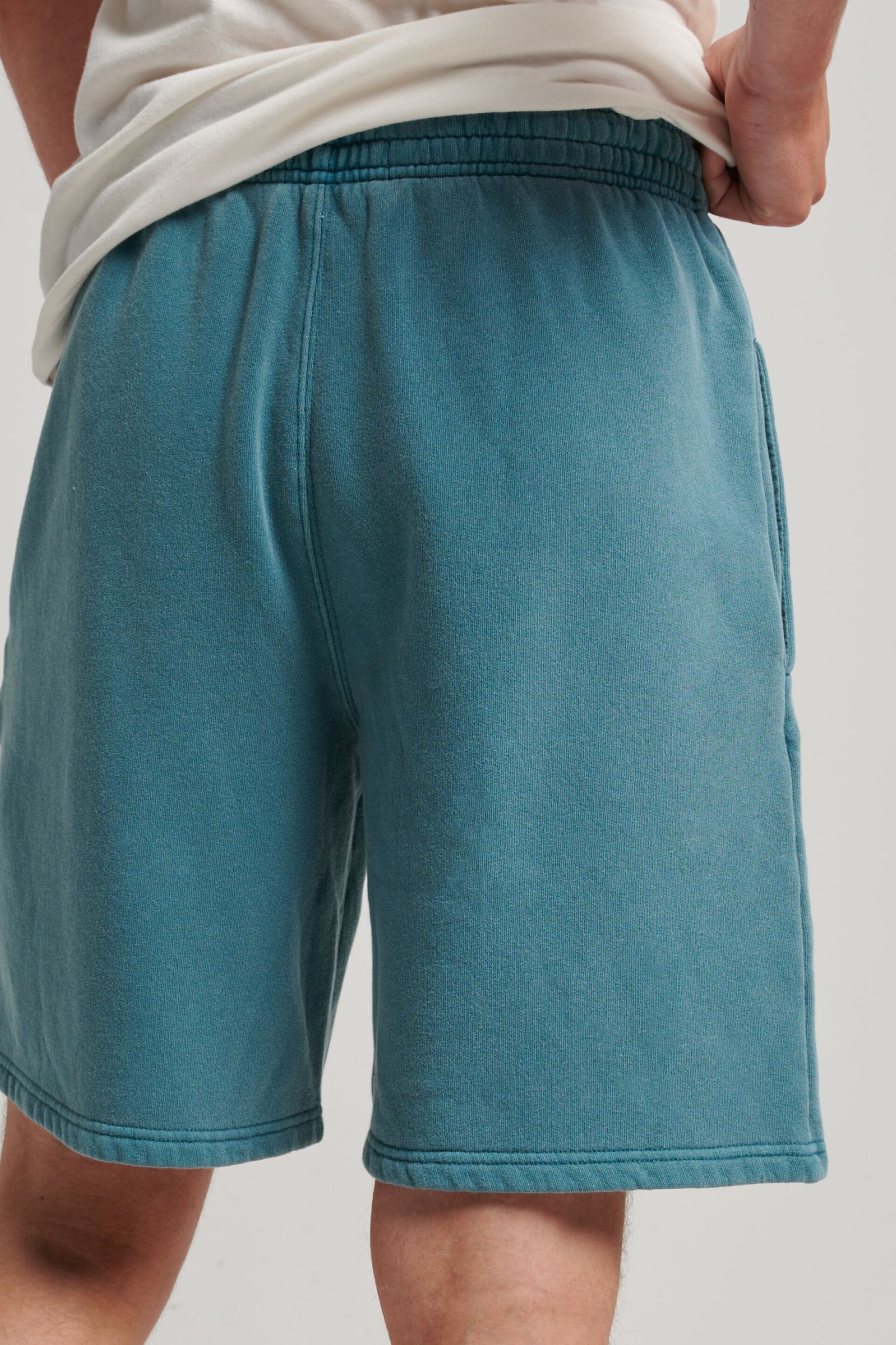 Superdry Green Vintage Mark Shorts - Image 3 of 3