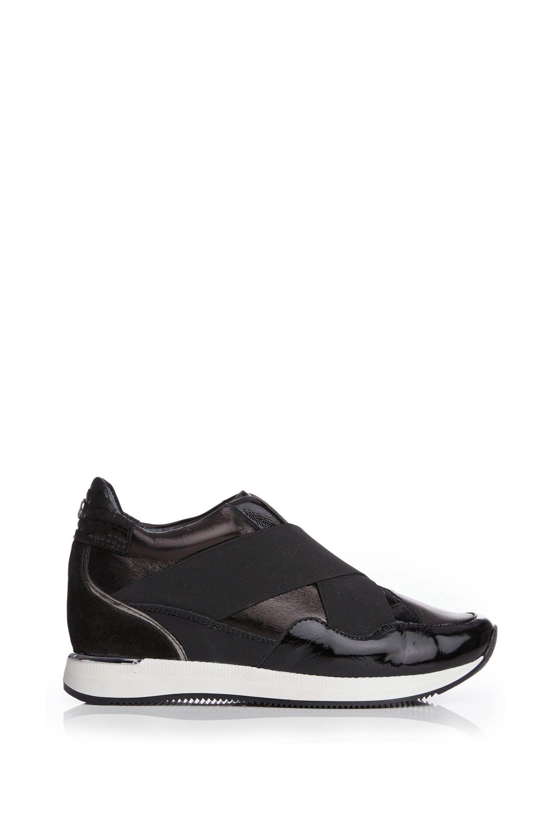 Buy Moda In Pelle Elastic Cross Trainers With Hidden Wedge from Next Luxembourg