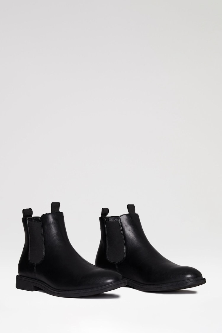 Threadbare Black Classic Chelsea Boots - Image 2 of 4