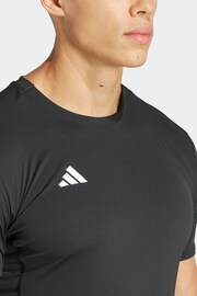 adidas Black Adizero Essentials Running T-Shirt - Image 4 of 5
