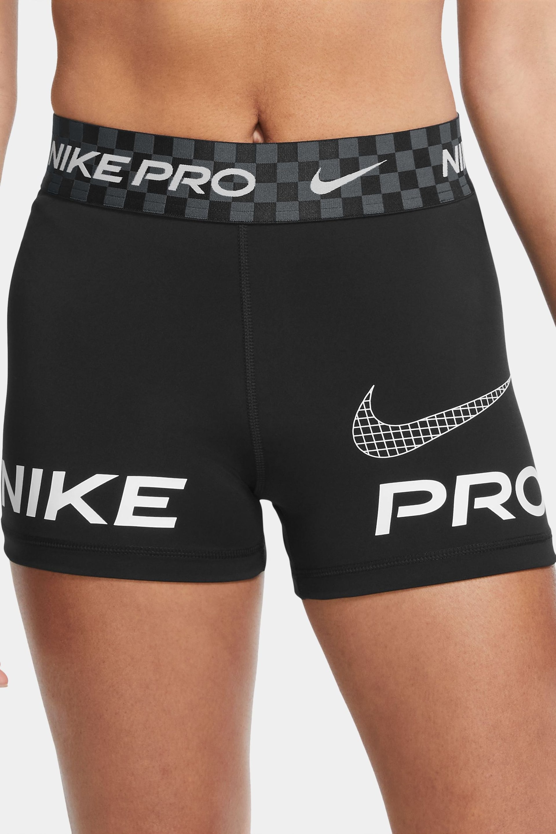 Nike Black Pro Dri-FIT 3-Inch Shorts - Image 1 of 4