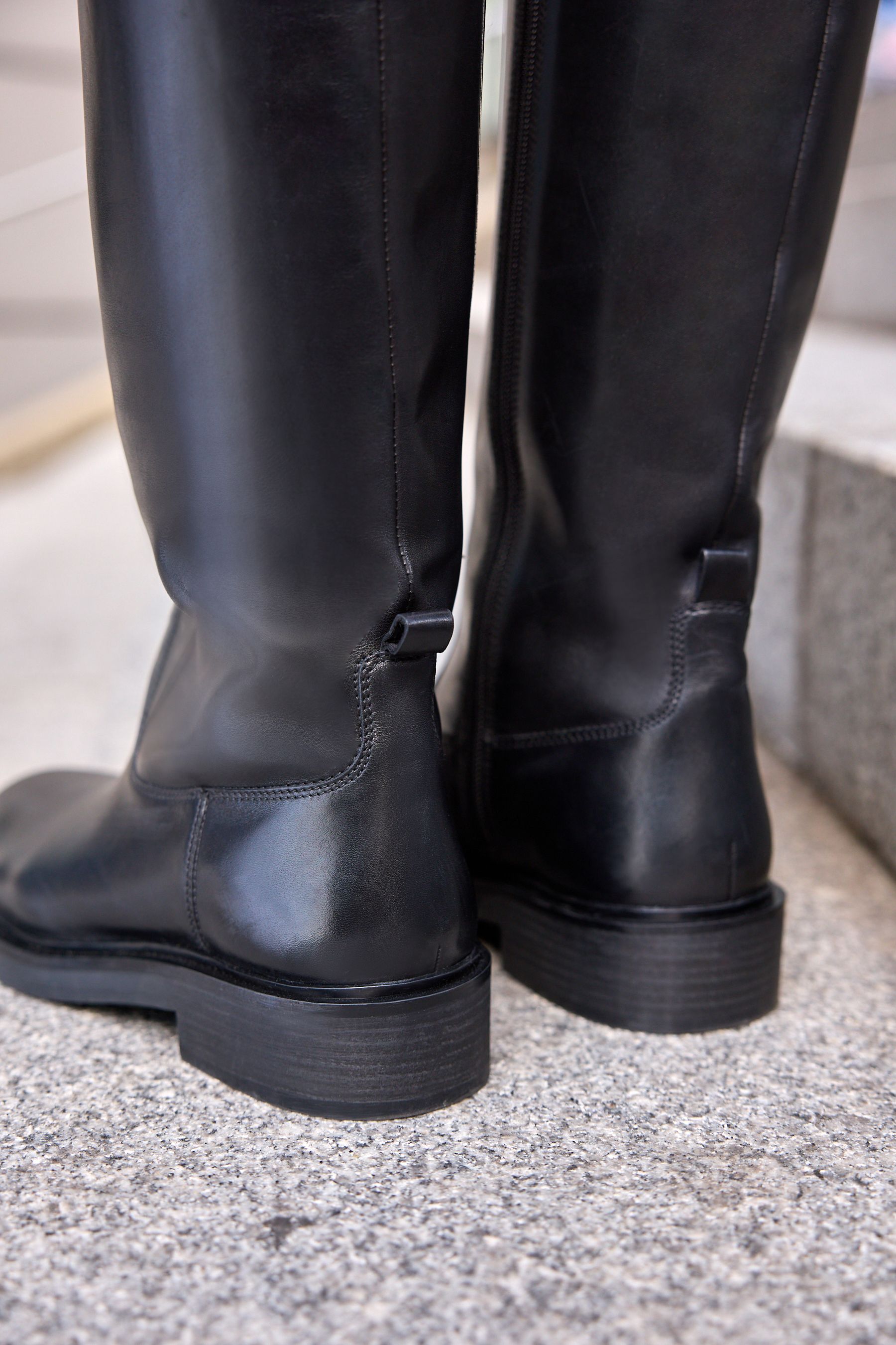 Knee high mens leather boots shop