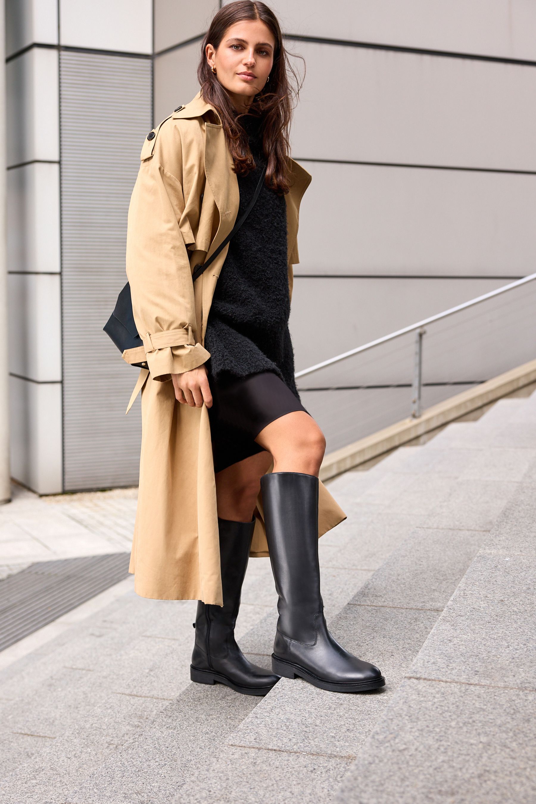 Next black knee high boots new arrivals