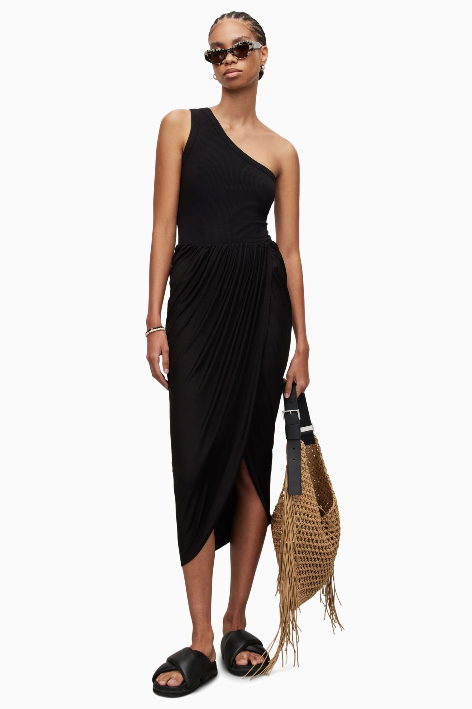 AllSaints Black Aurelia Skirt - Image 1 of 6