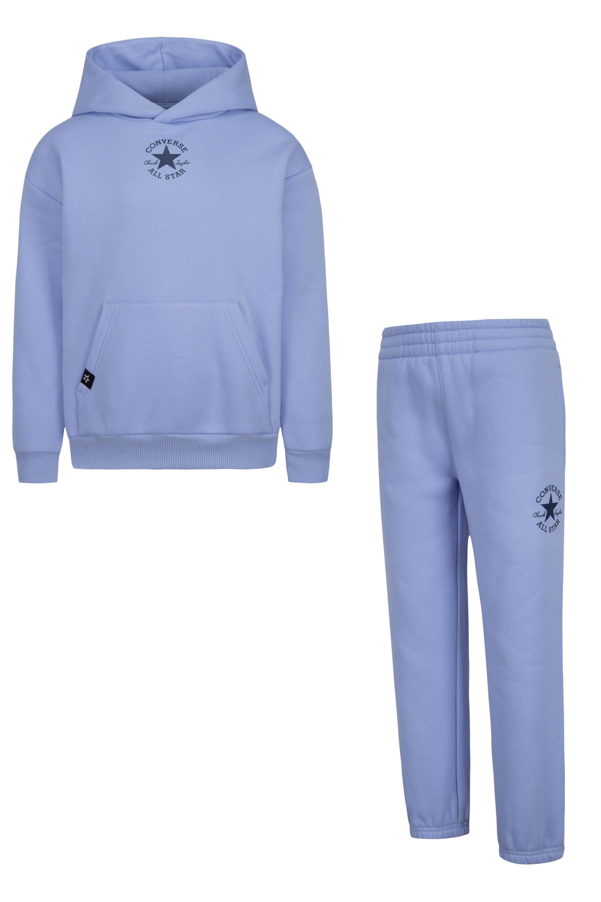 Converse Blue Little Kids Hoodie and Jogger Set - Image 1 of 9