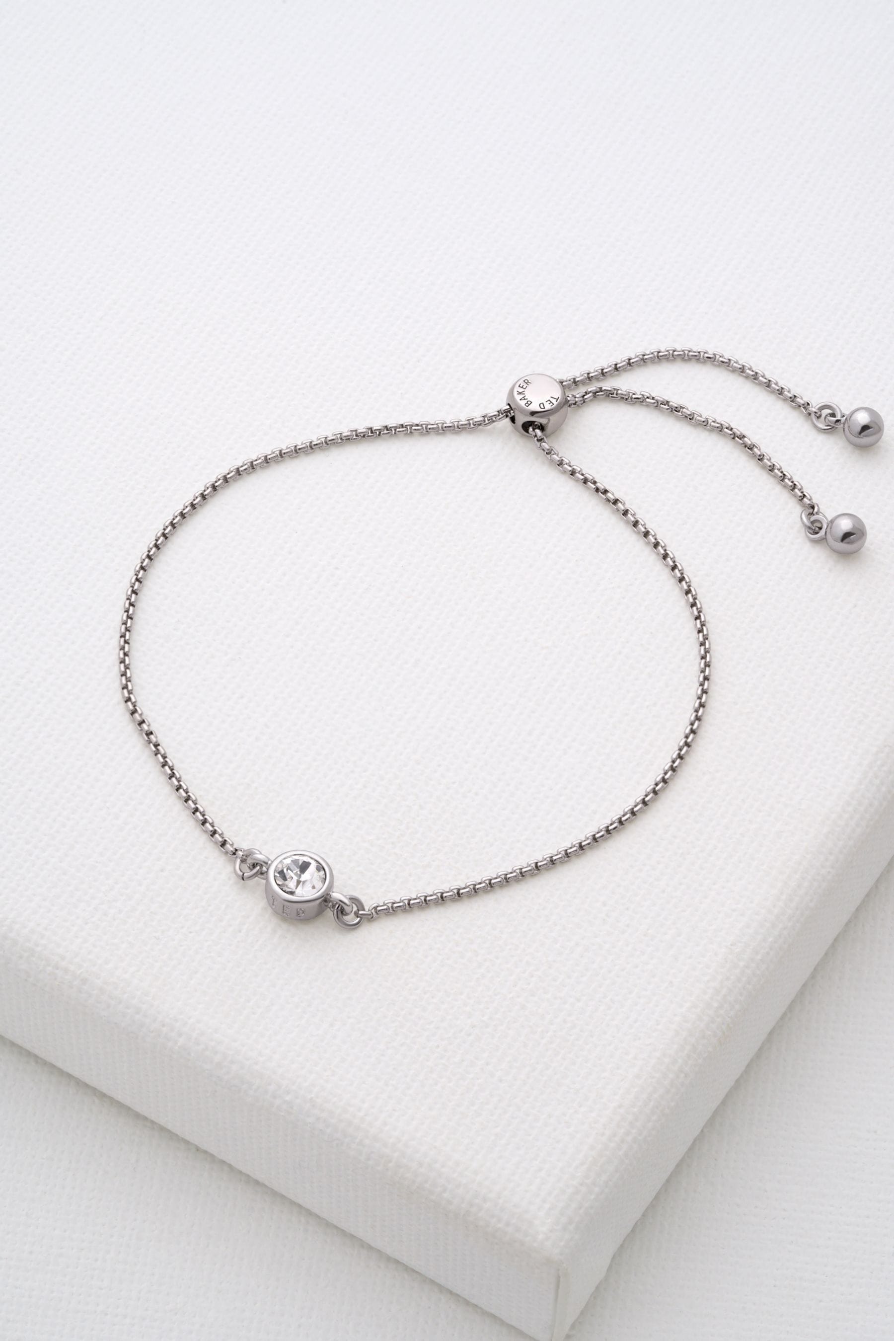 Silver ted baker bracelet hotsell