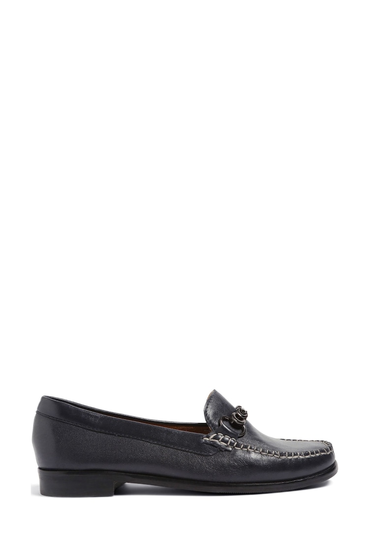 Pavers Blue Leather Snaffle Loafers - Image 1 of 5