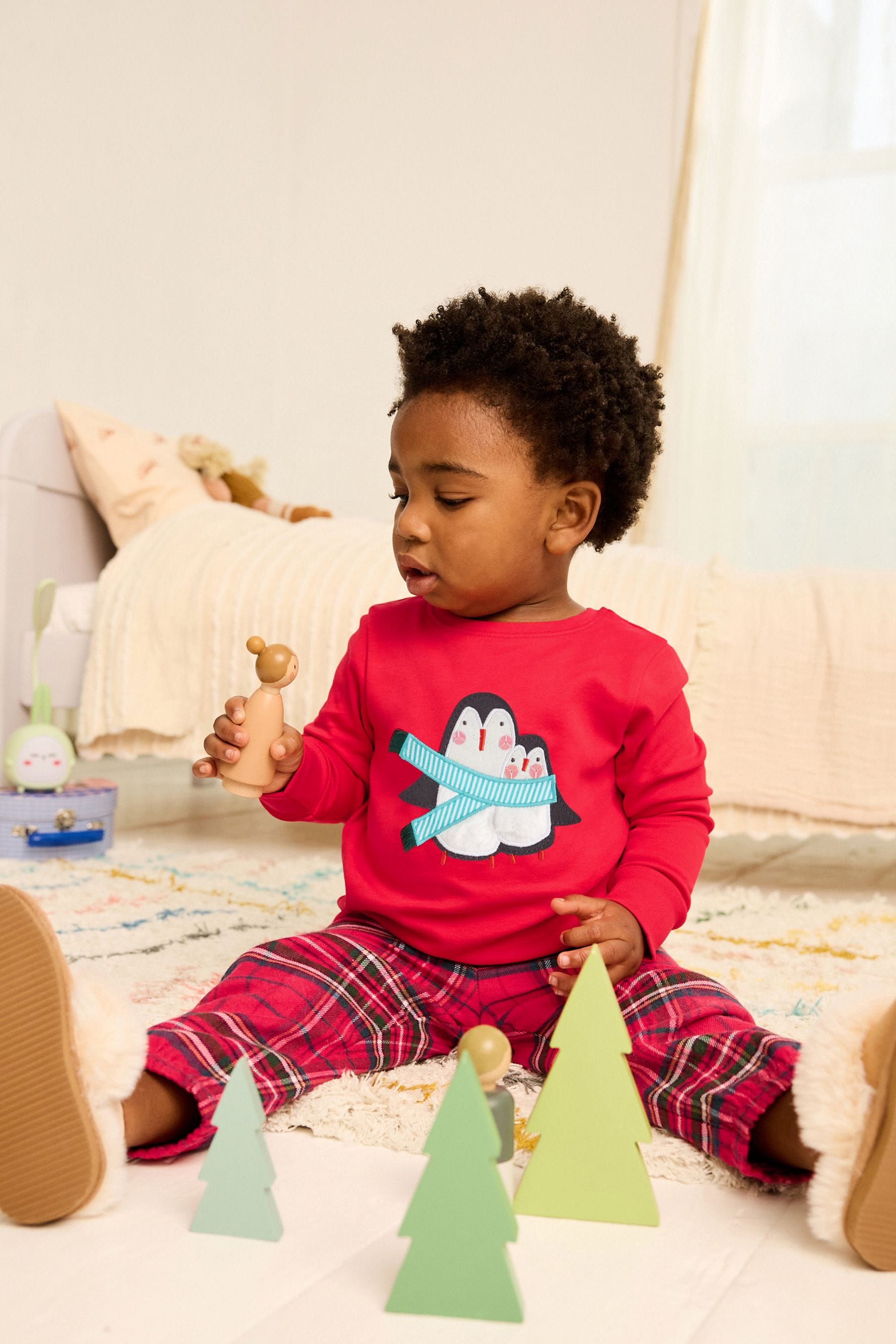 Buy Red Penguin Christmas Pyjamas 9mths 12yrs from Next Luxembourg