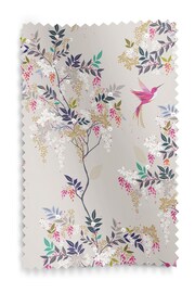 Sara Miller Oyster 100% Cotton Hummingbird Made to Measure Curtains - Image 6 of 6