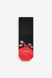 Black/Bright Monsters Cotton Rich Socks 10 Pack - Image 2 of 11