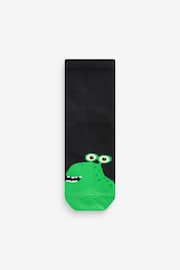 Black/Bright Monsters Cotton Rich Socks 10 Pack - Image 6 of 11