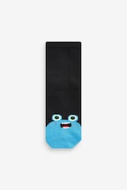 Black/Bright Monsters Cotton Rich Socks 10 Pack - Image 7 of 11