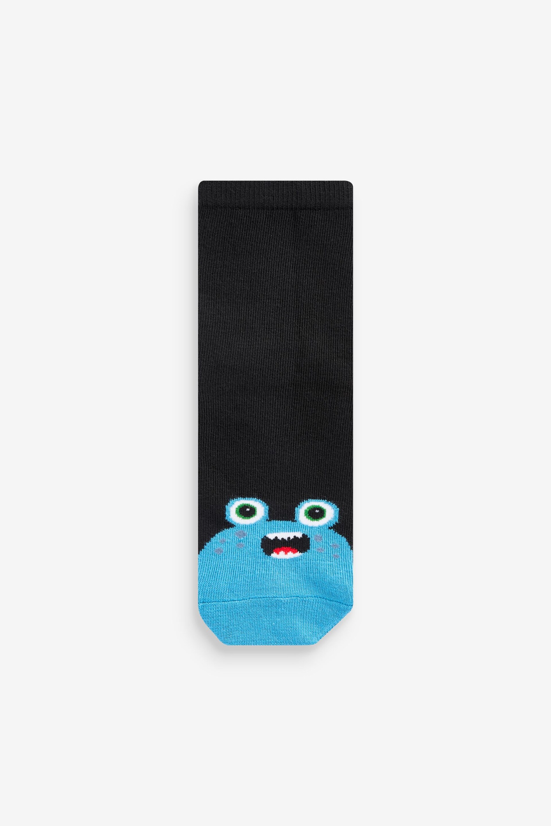 Black/Bright Monsters Cotton Rich Socks 10 Pack - Image 7 of 11