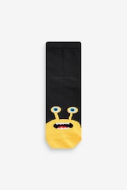 Black/Bright Monsters Cotton Rich Socks 10 Pack - Image 8 of 11