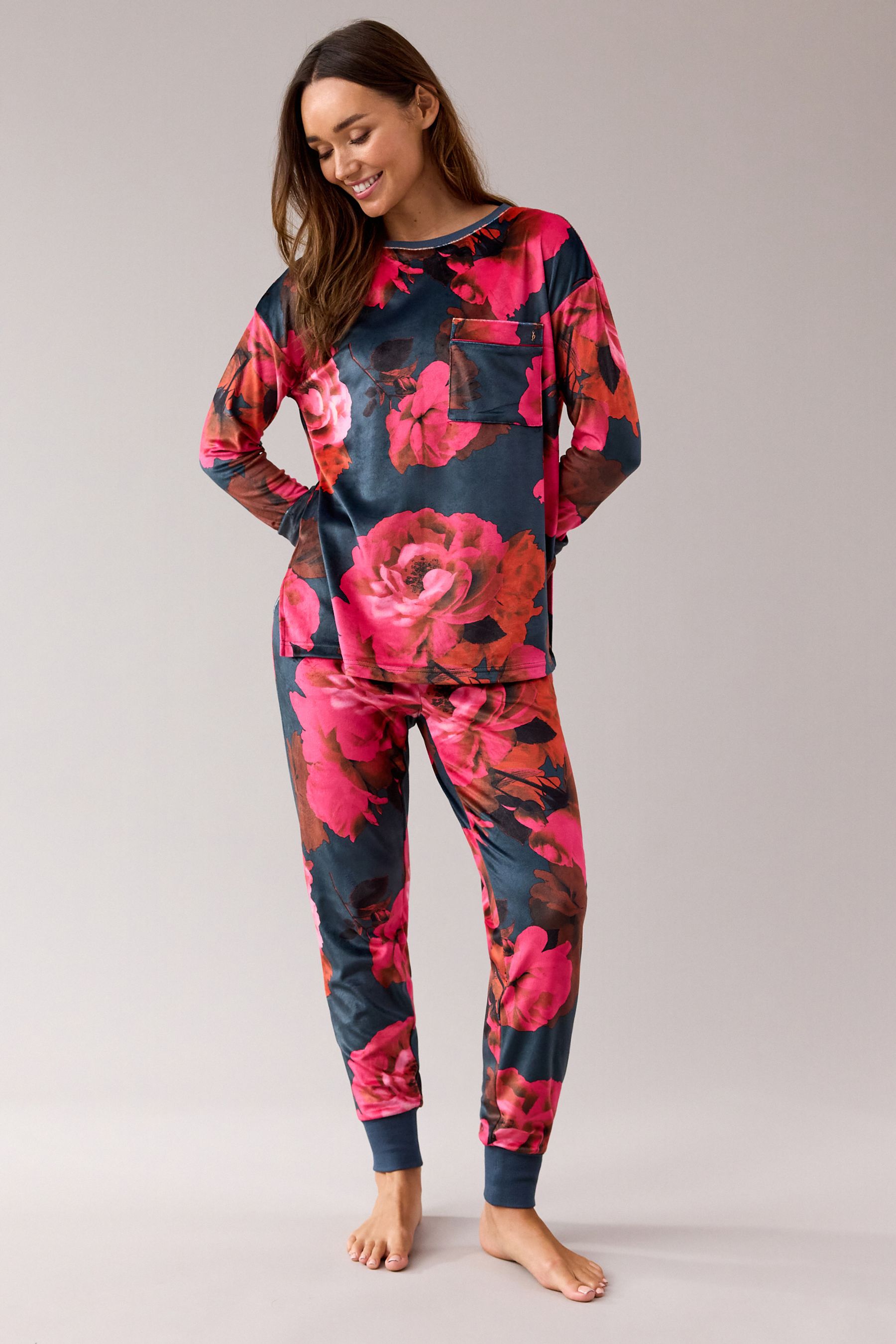 B by Ted Baker Plush Velour Pyjama Set