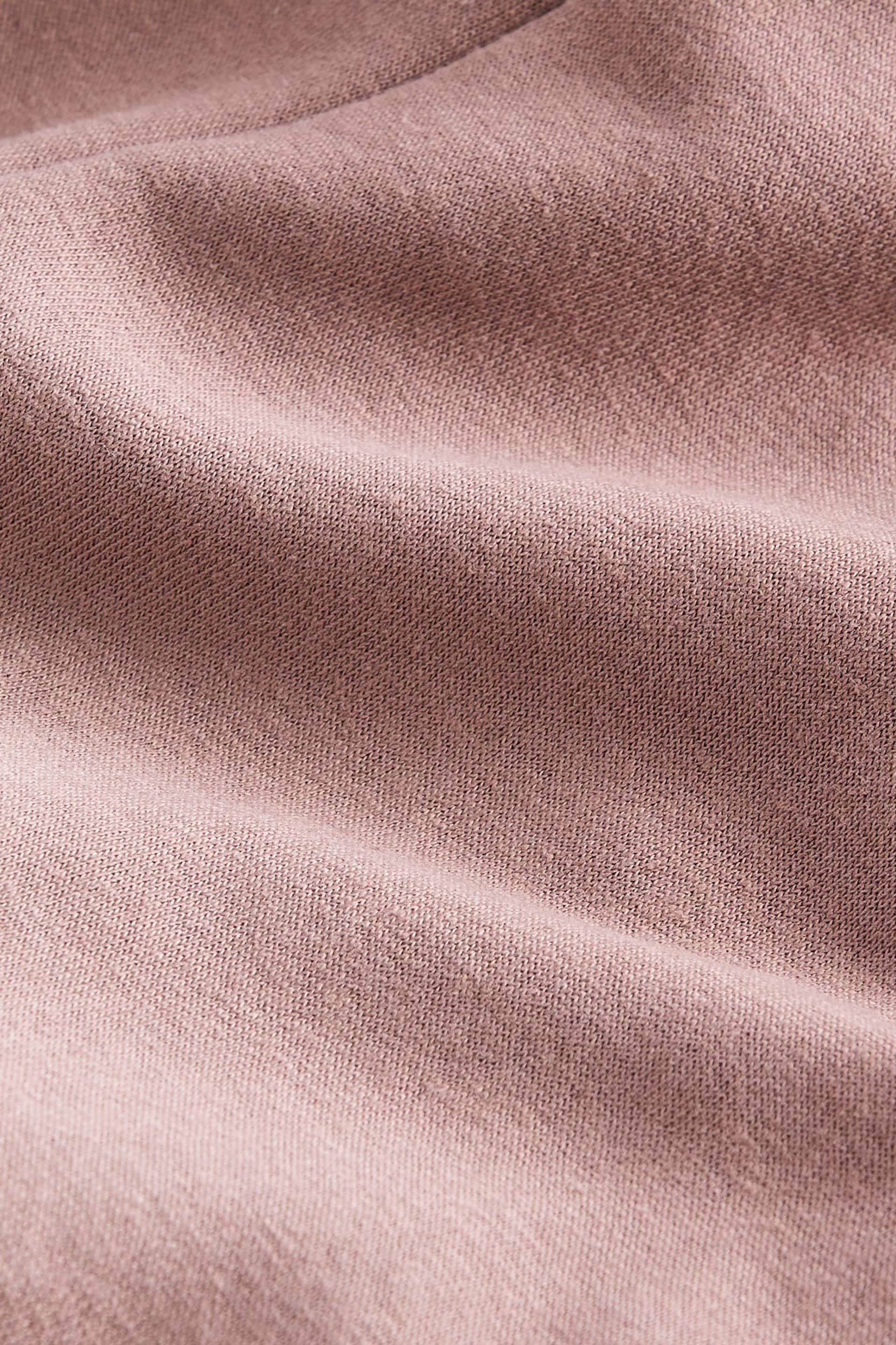 self. Mauve Purple Cotton Blend Cuffed Joggers - Image 10 of 10