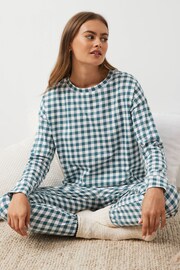 Blue/Pink Cotton Long Sleeve Pyjamas 2 Pack - Image 2 of 10