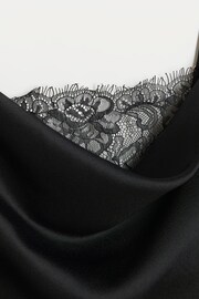 River Island Black Lace Cowl Neck Slip Dress - Image 5 of 5