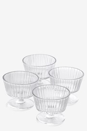 Set of 4 Clear Glass Trifle Dessert Bowls - Image 4 of 4