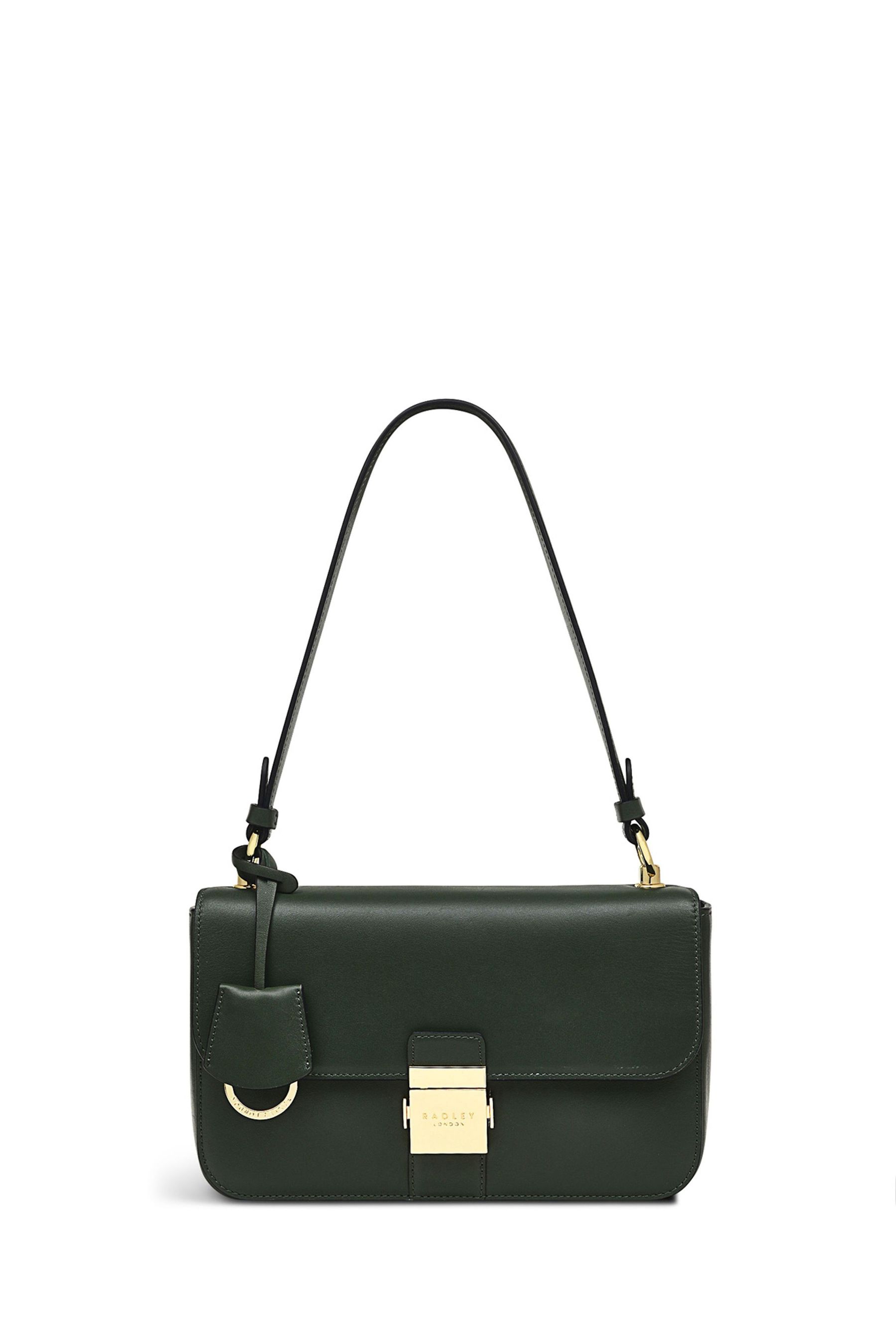 Buy Radley London Green Hanley Close Medium Flapover Shoulder Bag from Next Luxembourg