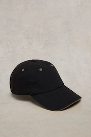 White Stuff Black Cotton Baseball Cap - Image 1 of 2