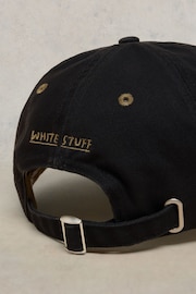 White Stuff Black Cotton Baseball Cap - Image 2 of 2