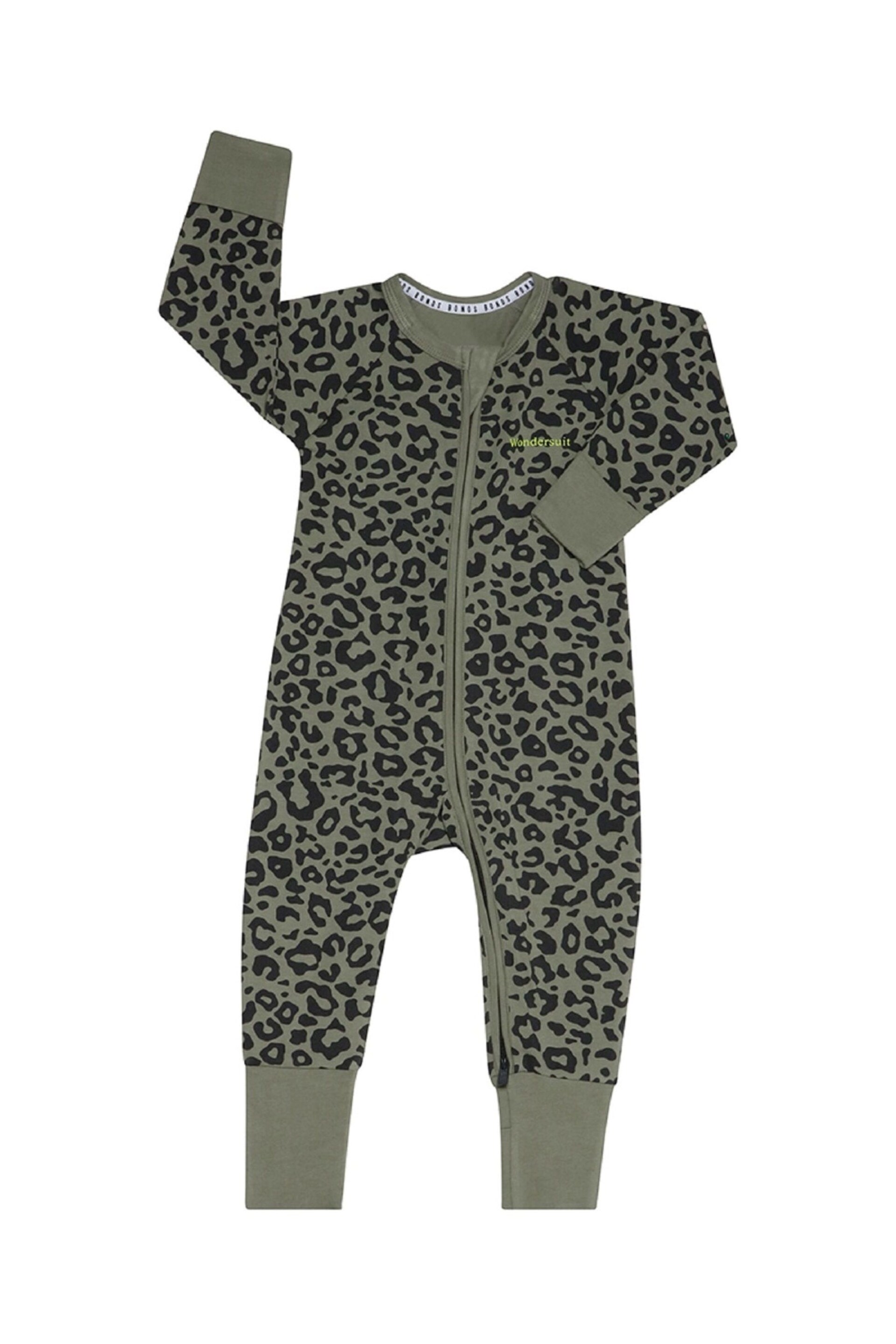 Bonds Animal Print Zip Sleepsuit - Image 1 of 2