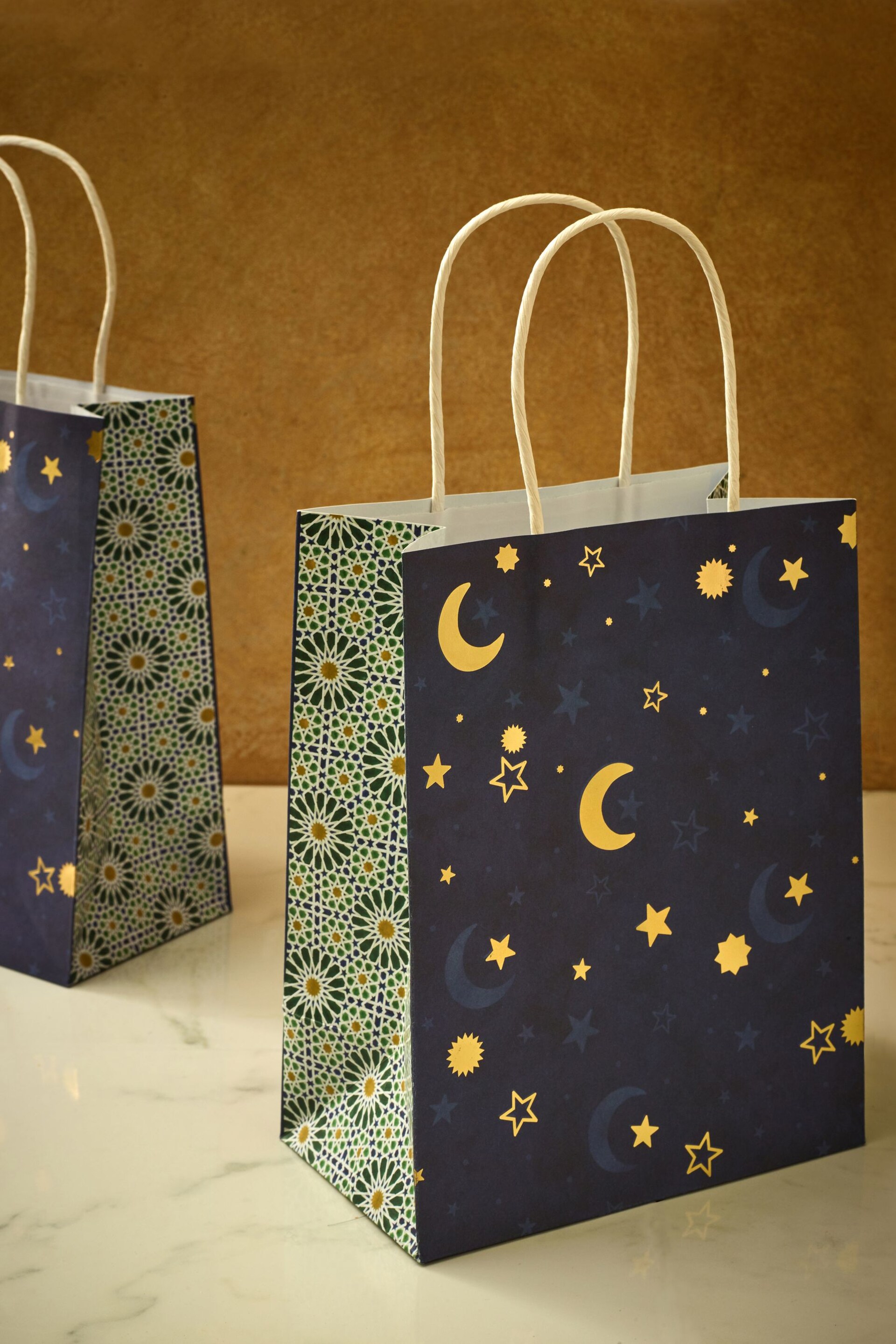 Set of 6 Navy Eid Gift Bags - Image 2 of 4