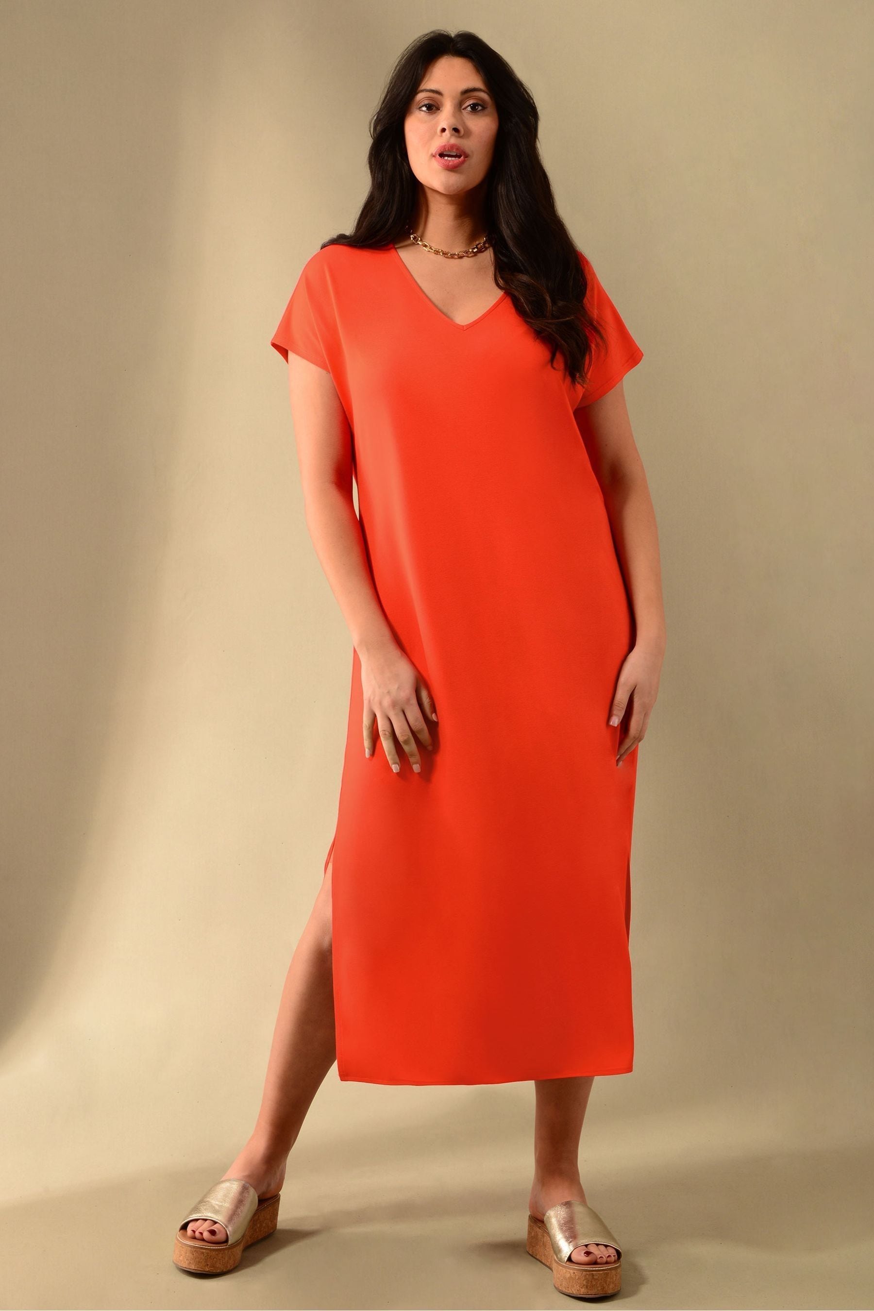 Curve t shirt dress top
