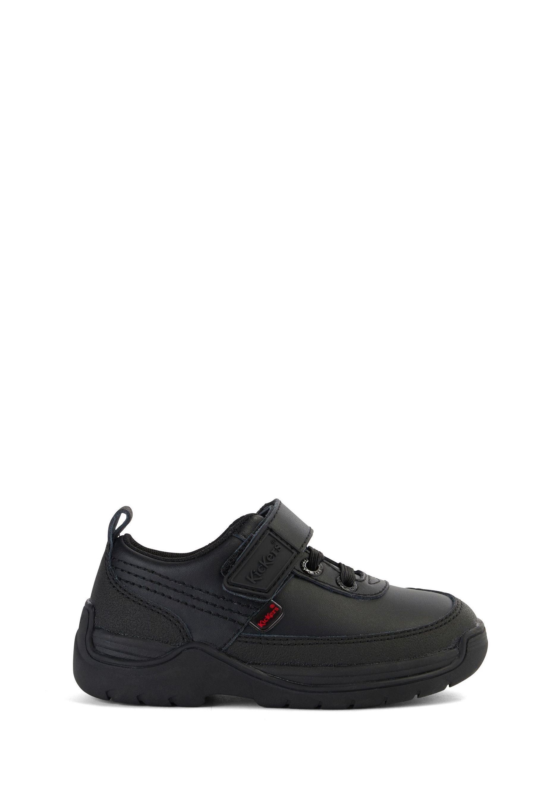 Buy Kickers Infant Leather Stomper Lo Black Trainers from Next Luxembourg