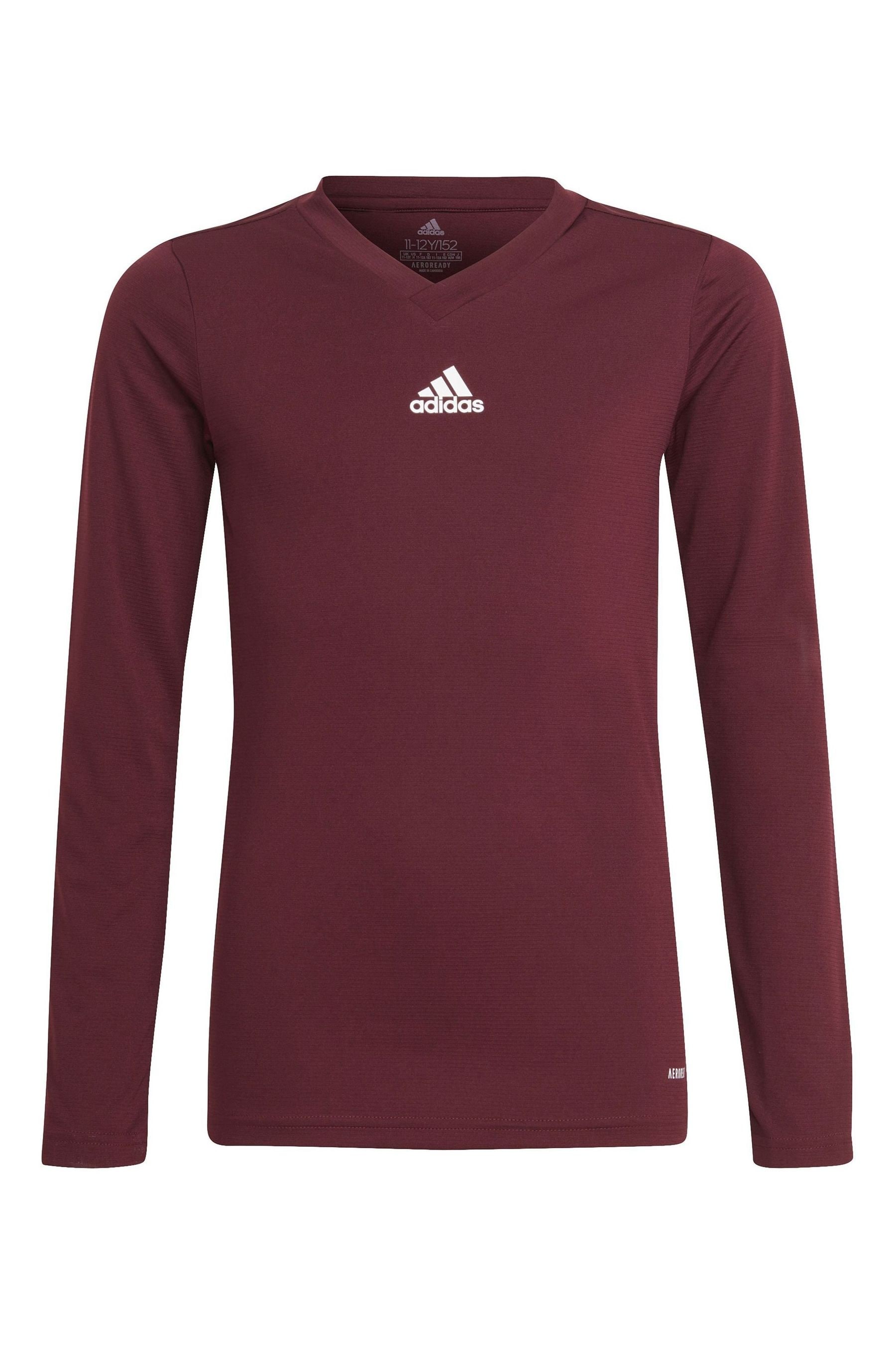Tee shirt adidas rouge bordeaux on sale