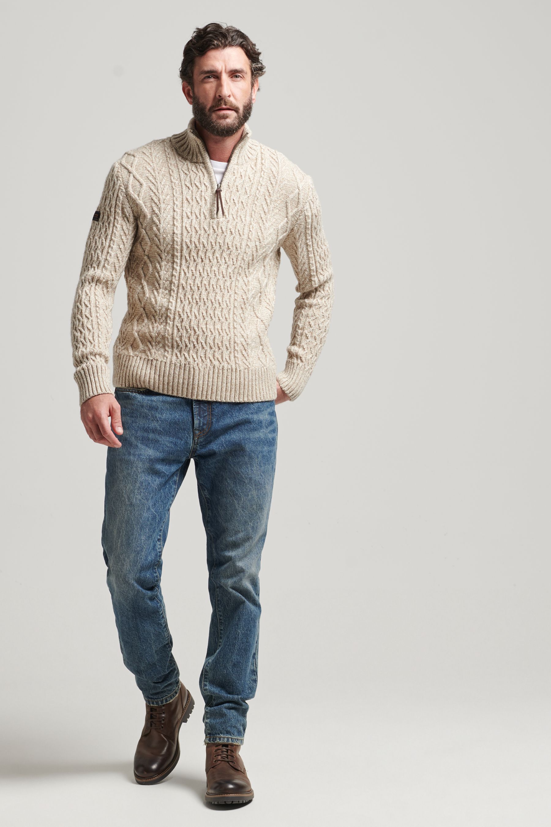 Henley jumper mens online